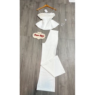 set áo cúp phi peplum+ quần ôm vẩy