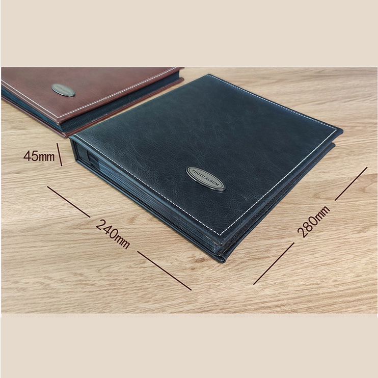 Album ảnh 10x15, 13x18,15x20 bìa da nâu - Đựng 160 ảnh - Mẫu bìa da Cao cấp tại In Ảnh Gia An - Ship Hỏa Tốc