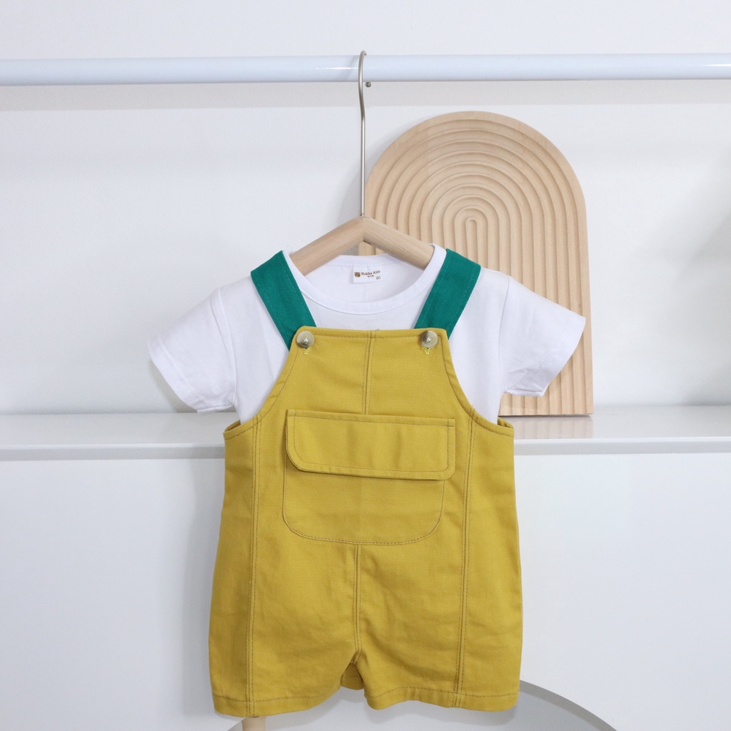 Combo áo + yếm siêu dễ thương cho bé trai bé gái Hokiha Kid size 5-13kg TE200 & TE202