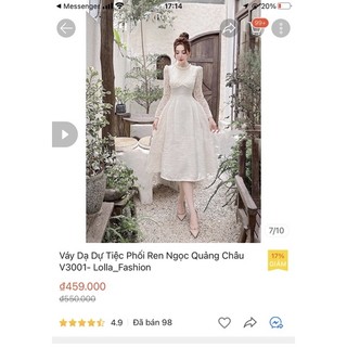 Pass váy dự tiệc quảng châu cao cấp mặc 1 tiếng