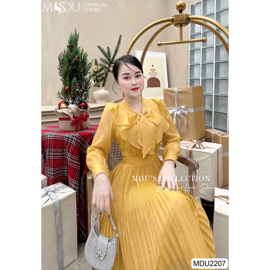 MDU2207 Váy xòe tơ Hàn cao cấp, nhẹ nhàng, không bai, không xù