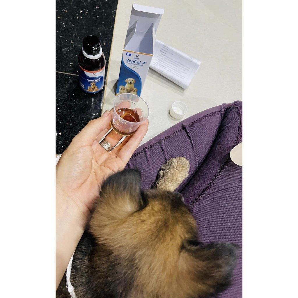 VENCAL P sirô bổ sung Canxi cho chó mèo dạng nước