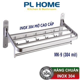 Giá treo khăn nhà tắm inox 304 mờ cao cấp MK-9 - Bảo hành 6 tháng