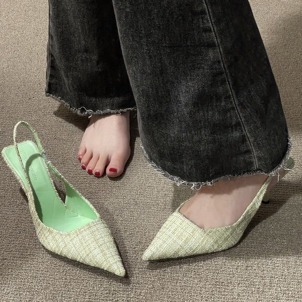 Sandal Cao Gót Mũi Nhọn Thiết Kế Mới Thời Trang Dành Cho Nữ