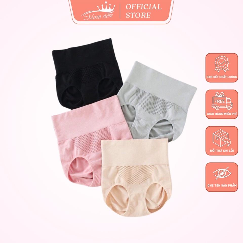 Quần lót nữ cạp cao zip y tế kháng khuẩn xuất Nhật nâng mông gen bụng 4in1 QL12