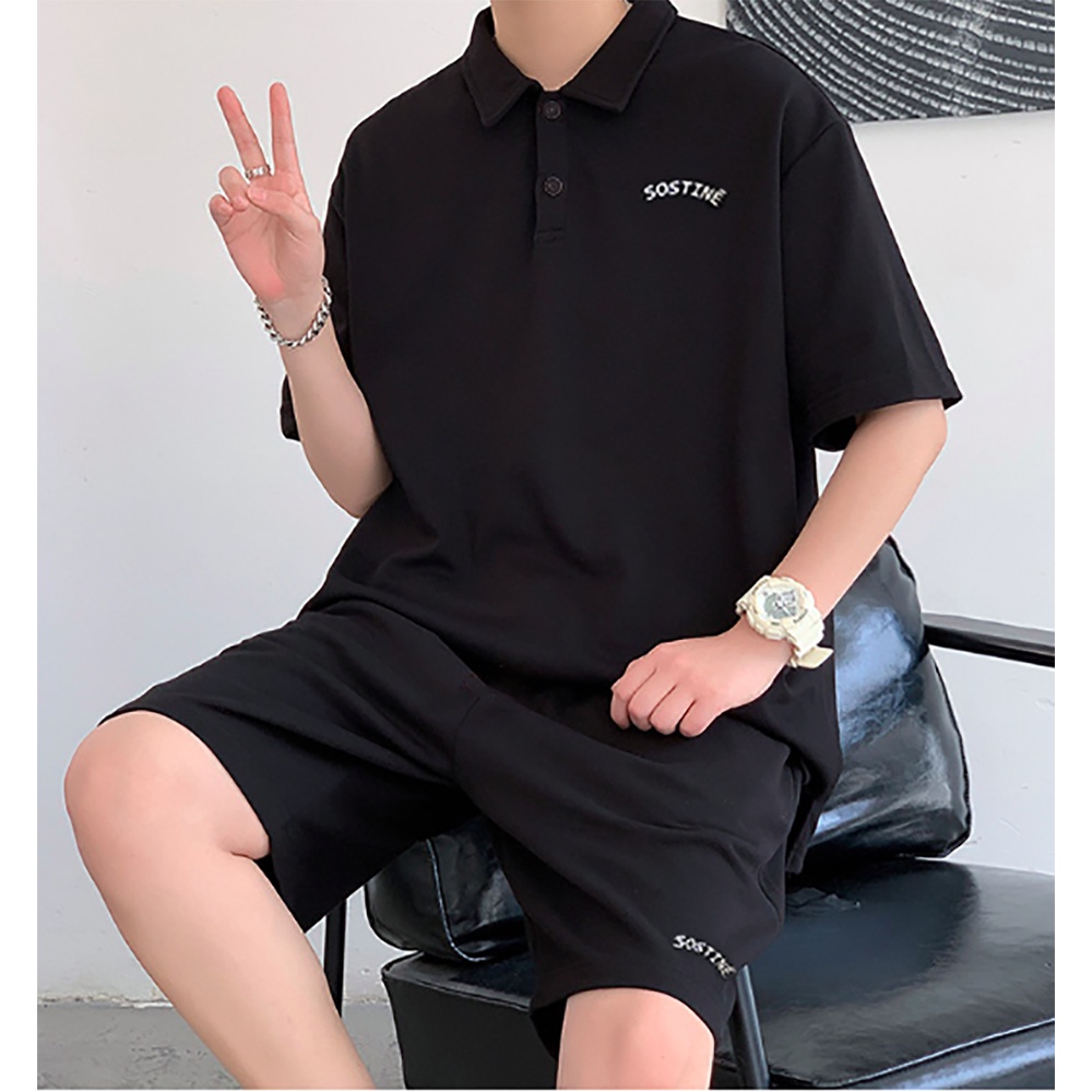 Bộ Thể Thao Nam Mùa Hè Cao Cấp Fox Kết hợp Áo polo nam và quần đùi Quần áo nam mùa hè nhà Fox có bigsize tới 115kg