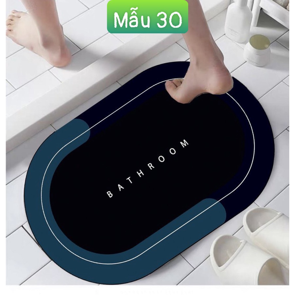 Thảm lau chân nhà Bếp  chùi chân trải sàn hình thú phòng khách phòng tắm 3d chống trượt cao cấp