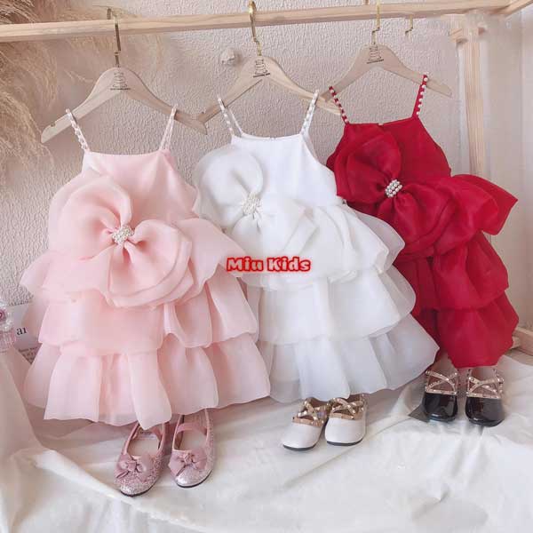 Đầm váy công chúa cho bé gái mặc đi tiệc, đi đám cưới, tiệc sinh nhật Miu-kid- SG037