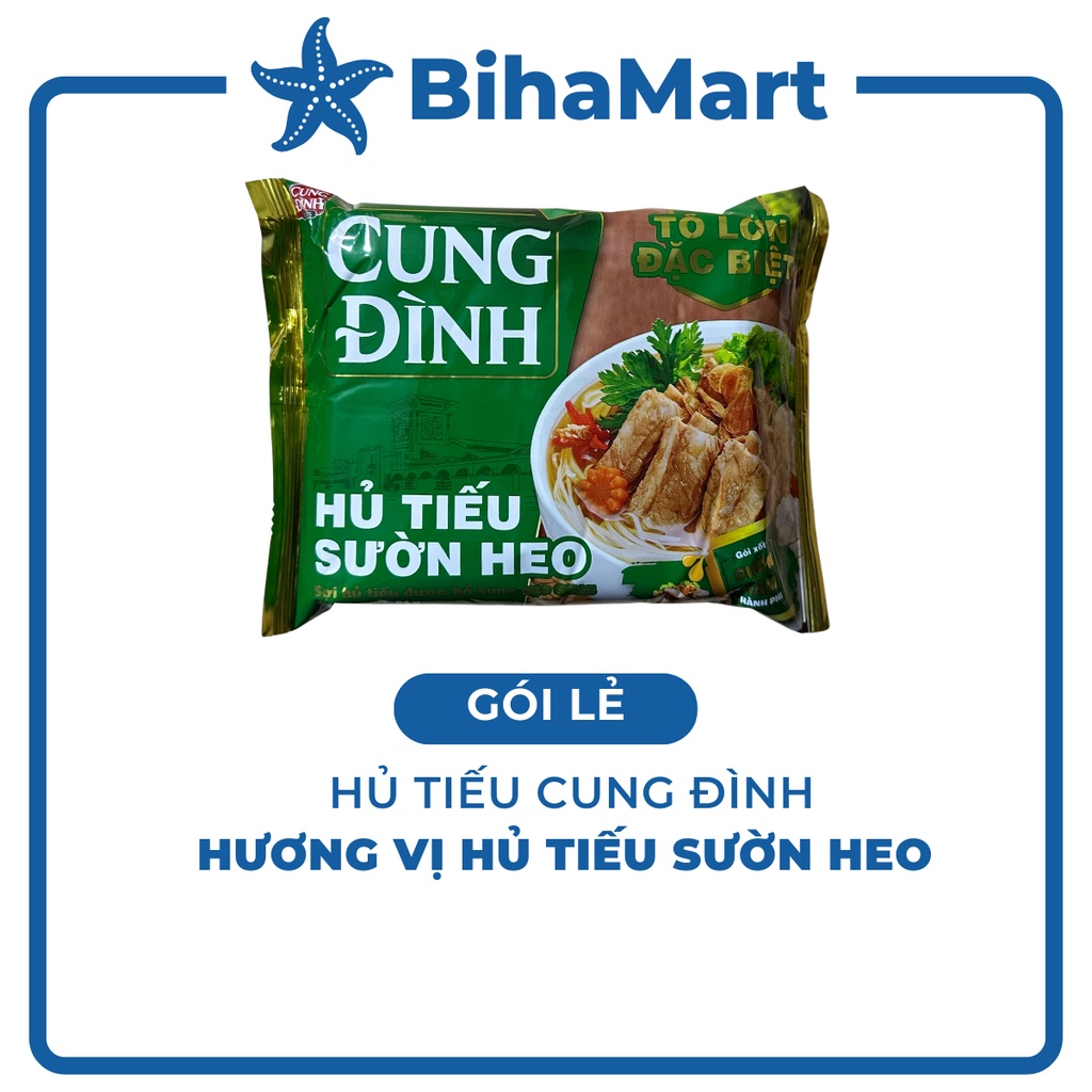 - AFOTECH - Hủ Tiếu Cung Đình hương vị hủ tiếu sườn heo Cung Đình (84g/gói) (Hủ tiếu Micoem - Hủ tíu sườn heo