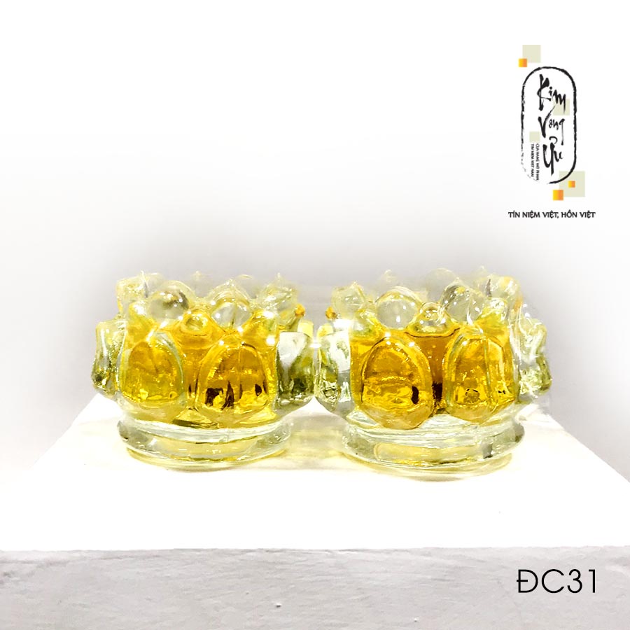 Đèn cầy ly Hoa Sen ĐC31 cao 4.6 cm