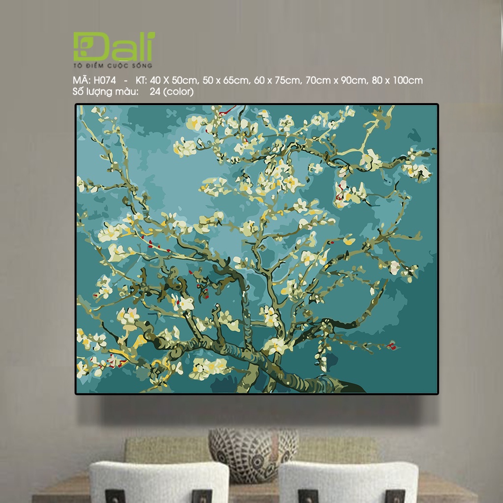 Tranh tự tô màu số hóa Dali H074