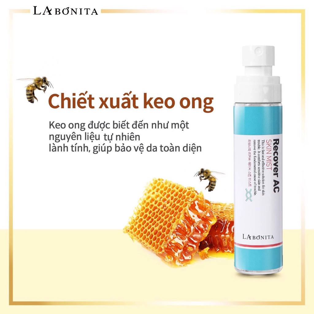 Xịt Khoáng giảm mụn La Bonita Recover AC Skin Mist 100ml