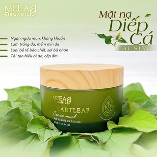 Mặt nạ diếp cá meea organic, mask diếp cá tái sinh dưỡng trắng da giảm thâm mờ mụn se khít lỗ chân lông giữ ẩm cho da