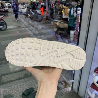 |HT SNEAKER| Giày Nik AirMax 90 White Logo Black