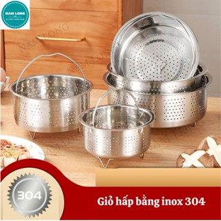 Giỏ Hấp, Rổ Hấp Có Quai Xách Chất Liệu Inox 304, Sử Dụng Cho Nồi Cơm Điện, Nồi Thường, Chảo, Nhiều Kích Thước