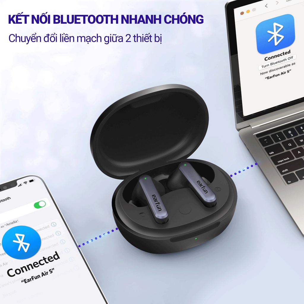 Bộ sản phẩm Earfun Uboom và Tai nghe Air S