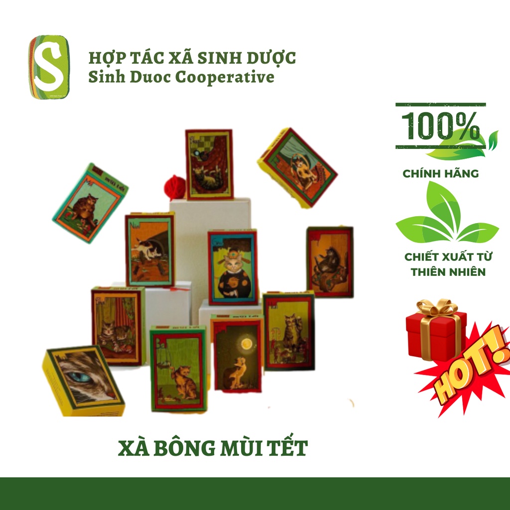 Xà Bông Mùi Tết 100g Xà Phòng HTX Sinh Dược Mùi Già 2023 - SD03