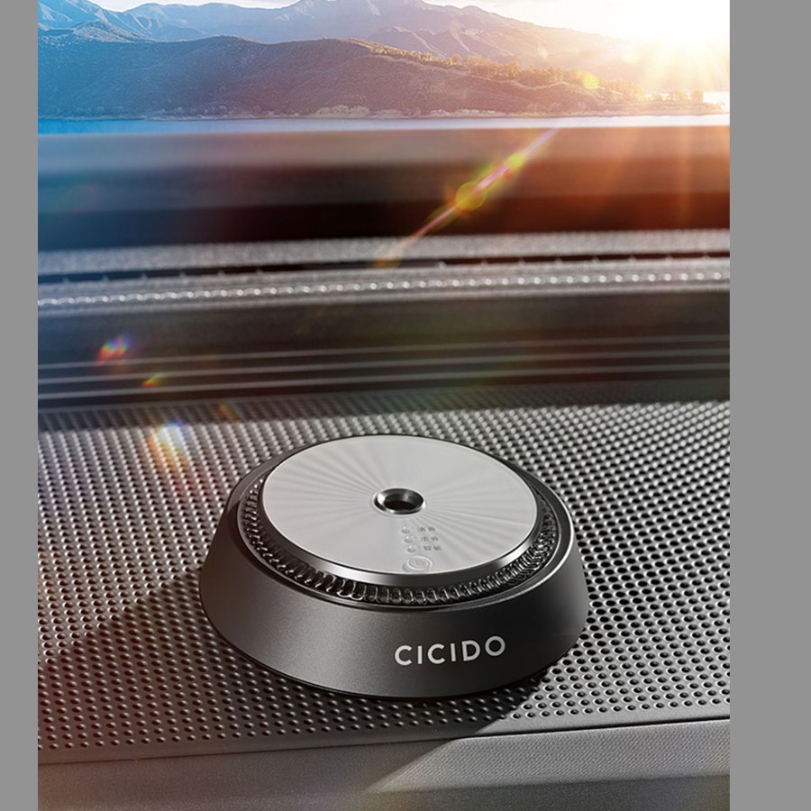 Khuếch tán tinh dầu ô tô CICDO cao cấp, Máy phun tinh dầu trên xe hơi công nghệ AI thông minh và pin siêu bền