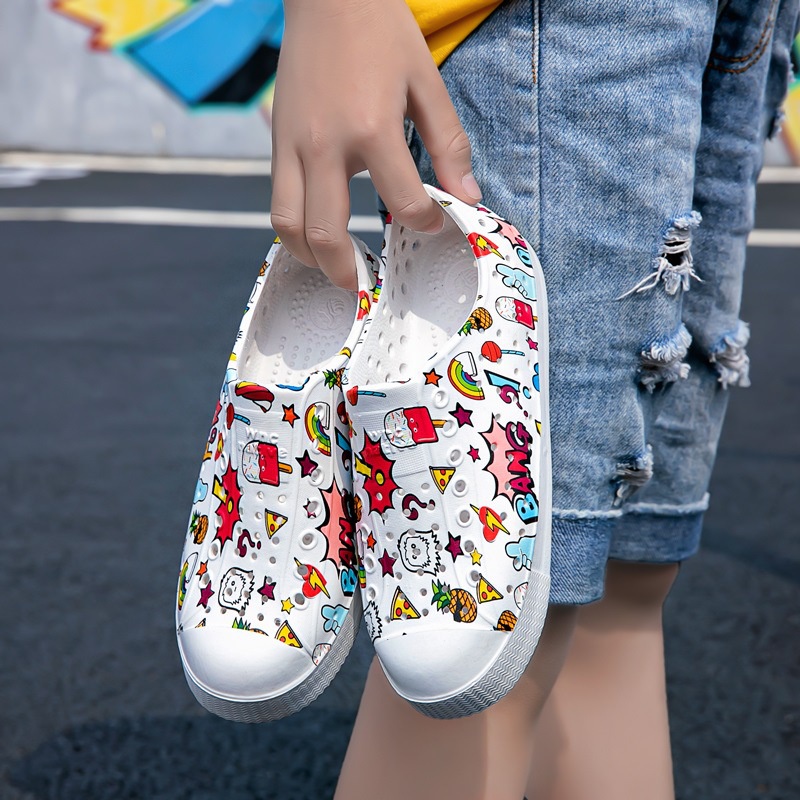 Giày Native Họa tiết Hottrend Siêu Mềm Cho Bé - G177A