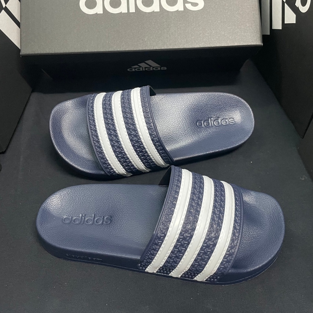 Dép Adidas quai ngang nam nữ xanh navy đẹp, nhẹ chất lượng thời trang 2023/ Dép Adidas Adilette Shower