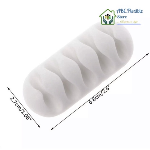 [KHUYẾN MẠI] Kẹp cao su giữ dây điện, dây sạc, tai nghe gọn gàng tiện lợi