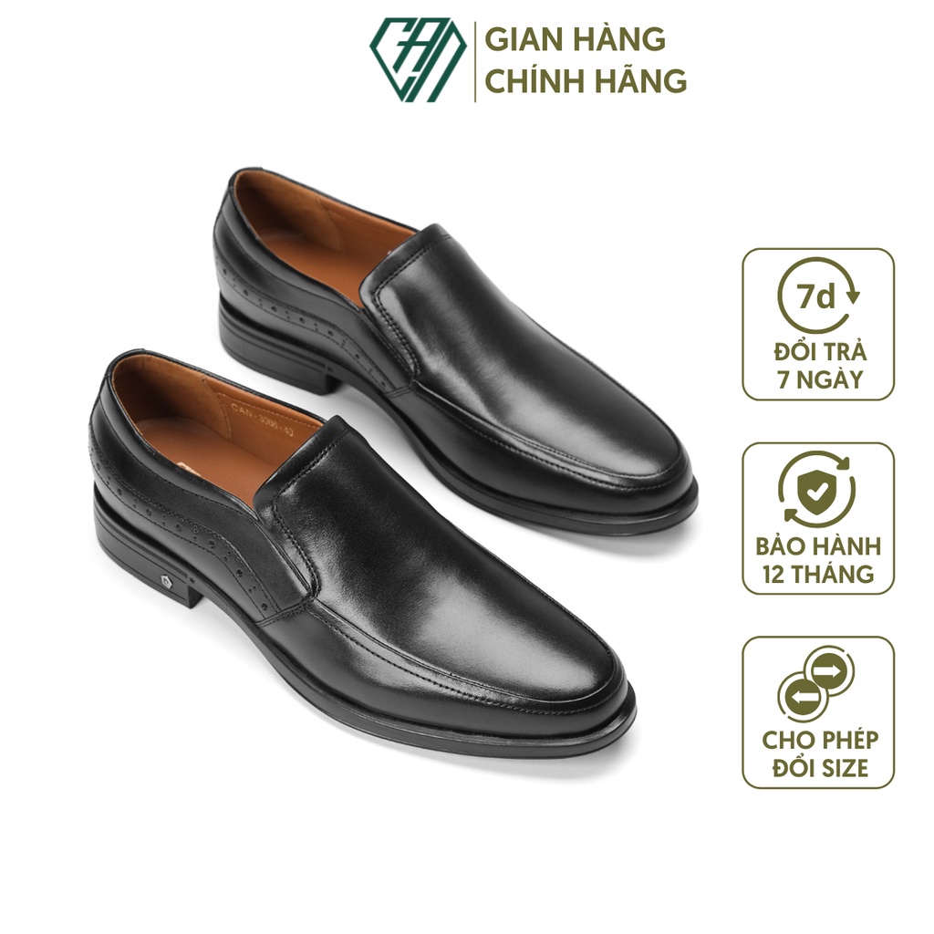giày tây nam công sở lười da bò nam 3066
