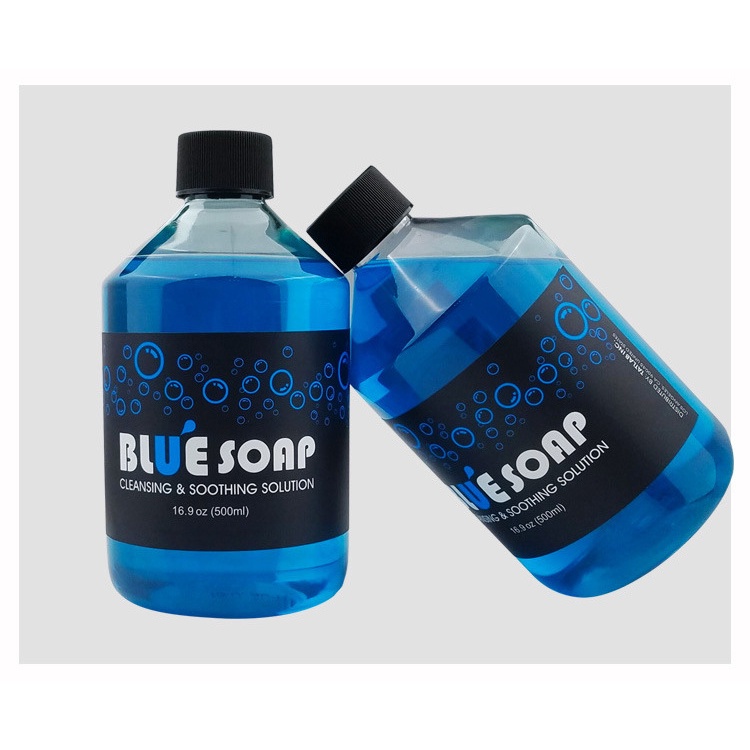 Nước Rửa Blue Soap  Nước rửa hình xăm- Dung Dịch Tạo Bọt- Nước Vệ Sinh Hình Xăm 500ml