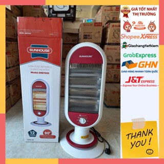 Máy Quạt Sưởi - Quạt Sưởi Điện Hồng Ngoại SUNHOUSE SHD7022 - Thiết Bị Sưởi Ấm Với Đèn Hồng Ngoại Siêu Bền, Không Khô Da
