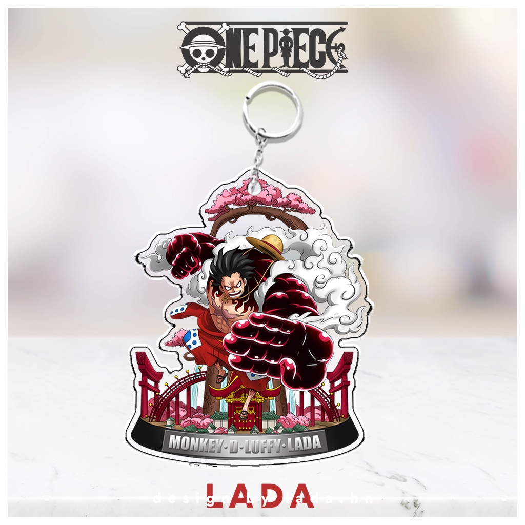 Móc khóa acrylic anime One Piece Đảo Hải Tặc, móc khóa chibi hoạt hình phụ kiện quà tặng độc đáo