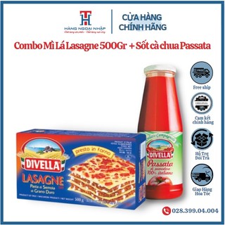 Combo Mì Lá Lasagne + Sốt Cà Chua Passata từ Divella