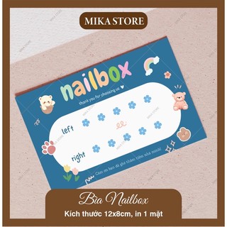 Bìa Nailbox, Thẻ Nailbox, Thiệp Nailbox 1 Mặt