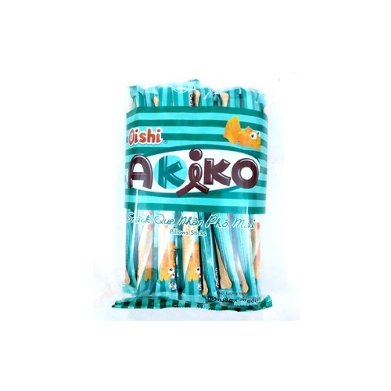 Snack Que Oishi AKIKO Có Nhân - Snack Oishi Đủ vị 140gr 20 que