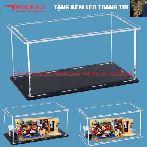Hộp Mica Trong Suốt Trưng Bày Mô Hình Chống Bụi Bẩn - Loại Lắp Ghép Nhiều Kích Thước