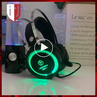 Tai nghe chụp tai Headphone có dây LIGHTNING V6S 7.1 tai nghe nhạc máy vi tính laptop