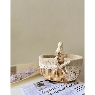 Giỏ Mây Đan Picnic Decor