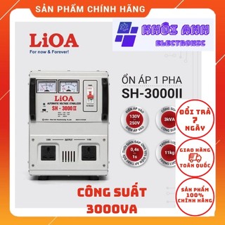 Ổn áp lioa 1 pha 3kva dải điện 150v - 250v...90v - 250v...50v - 250v