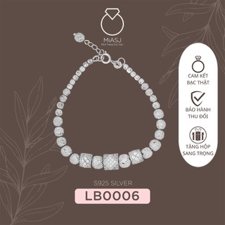 Lắc tay lắc bi nữ bạc ý italy s925 cao cấp sang trọng nhiều kiểu lb0006 | mi.a trang sức bạc