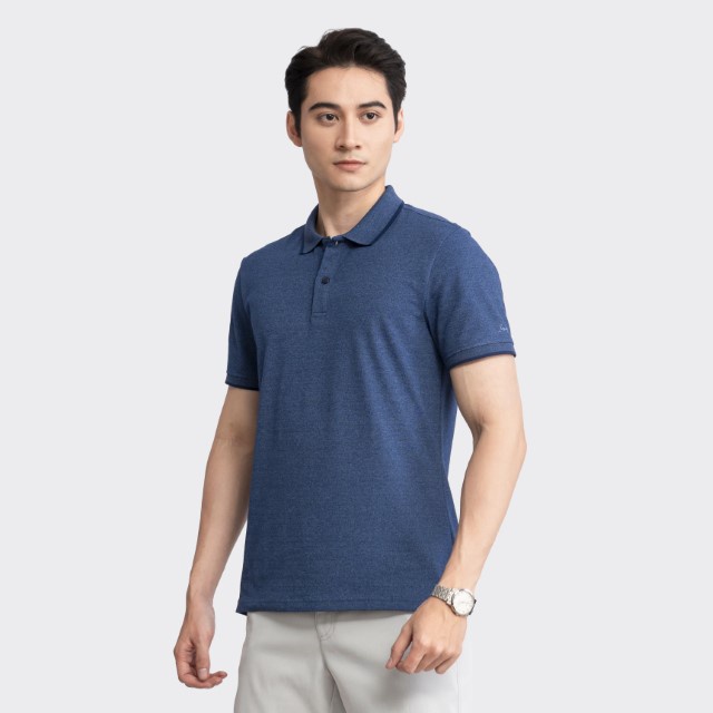 Áo thun polo trơn nam INSIDEMEN vải cotton thoáng mát thấm hút không nhăn cao cấp ngắn tay cực sang trọng IPS040S3