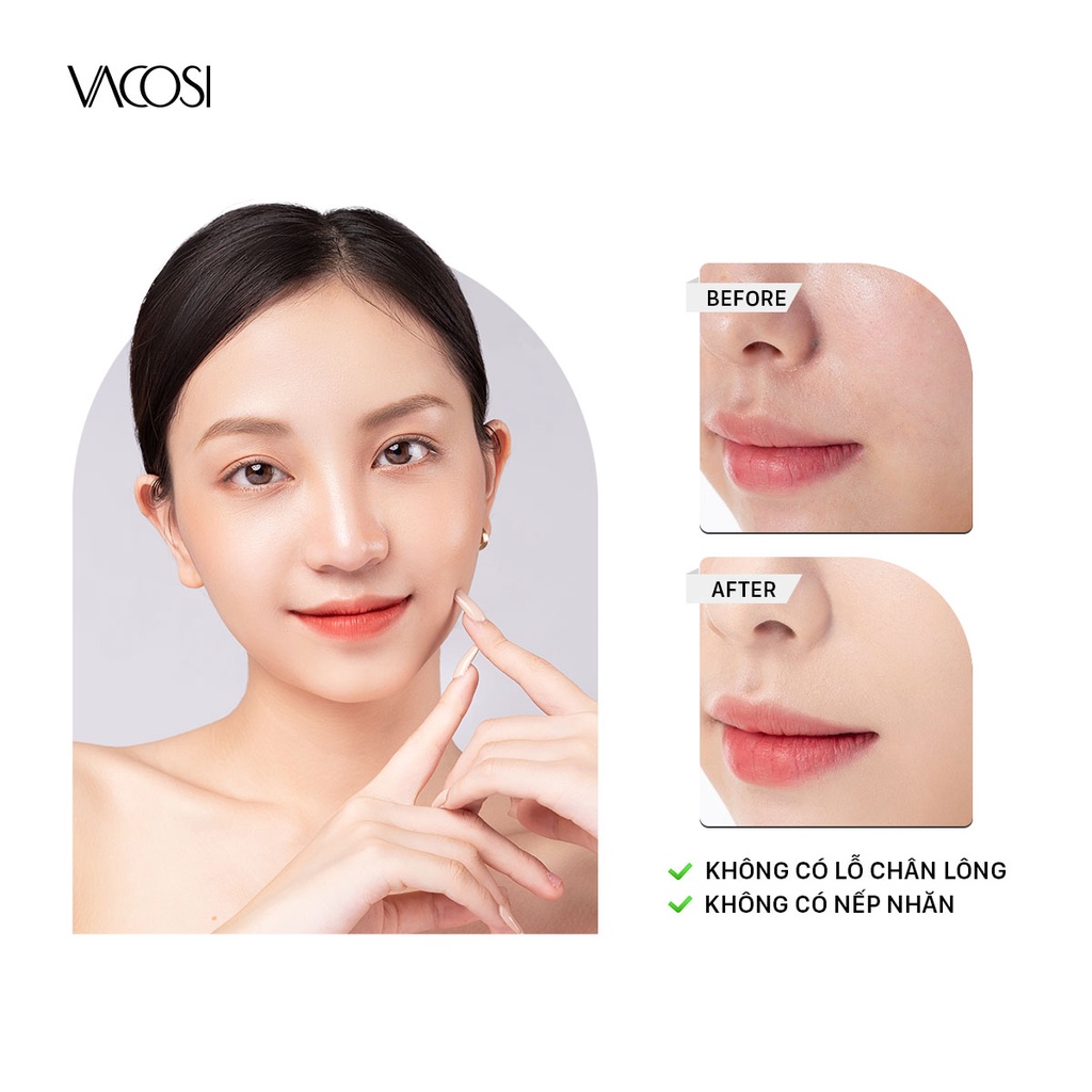 Kem Lót Trang Điểm Kiềm Dầu Sáng Da - VACOSI Natural Studio Oil-Free Base 2 Tone, Tube 45 mL