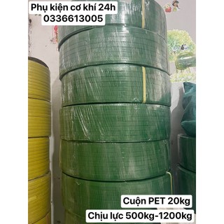 Dây đai nhựa pet 1 cuộn 20kg dùng để đóng hàng nặng bản 16mm -19mm