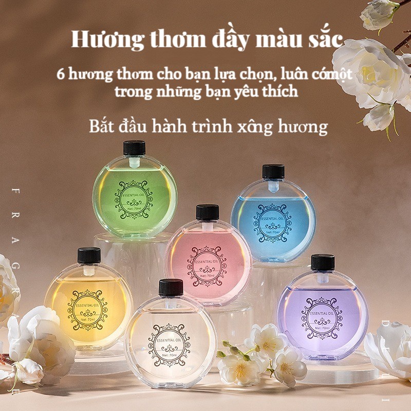 Máy xông tinh dầu phòng ngủ,Máy Xịt Thơm Phòng Tự Động,Đèn Xông Tinh Dầu,Tích Hợp Đèn Ngủ,Thơm Phòng,6 mùi