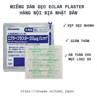 Miếng dán ép sẹo lồi hisamitsu eclar plaster - hàng nội địa nhật - kami.japan