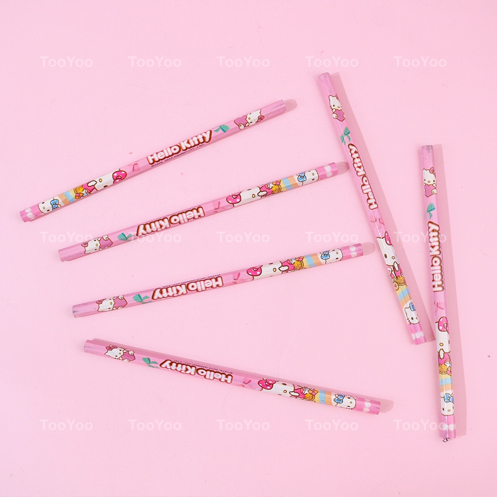 Hộp 6 cây bút chì HB Hello Kitty dễ thương cute TooYoo BK00178