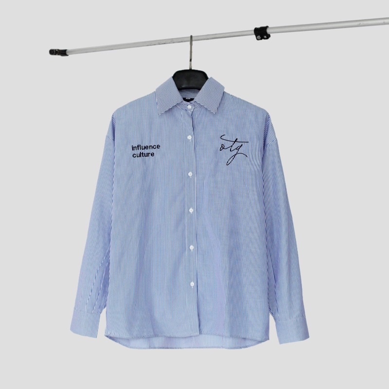 OTG STRIPED LONG SLEEVE SHIRT | Áo sơ mi dài tay kẻ sọc oversize