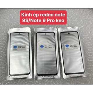 Kính ép xiaomi redmi note 9 pro/Note 9s