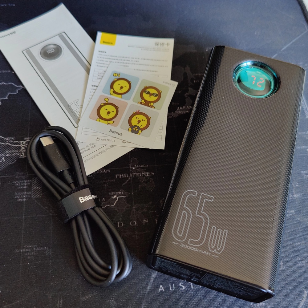 Pin sạc dự phòng hỗ trợ sạc nhanh PD 65W Baseus 30000mah/Baseus 20000mah 65W/Yoobao YB-LC6 65W 20000mah sạc laptop/IPad