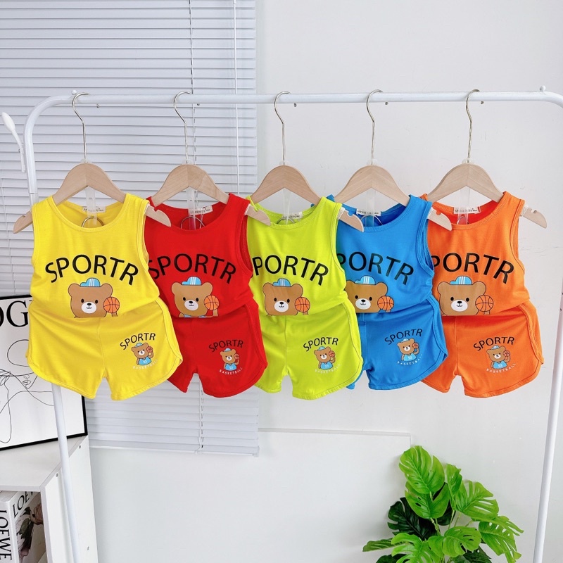 FULL SIZE  BA LỖ THUN LẠNH MINKY MOM HÌNH GẤU CHO BÉ