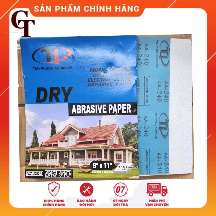 GIẤY NHÁM KHÔ NHÁM MỊN HÀN AA150-AA240-AA320