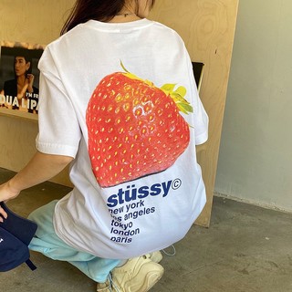 Mới Áo Thun Cotton Tay Ngắn In Chữ STUSSY Thời Trang Cho Nam Và Nữ