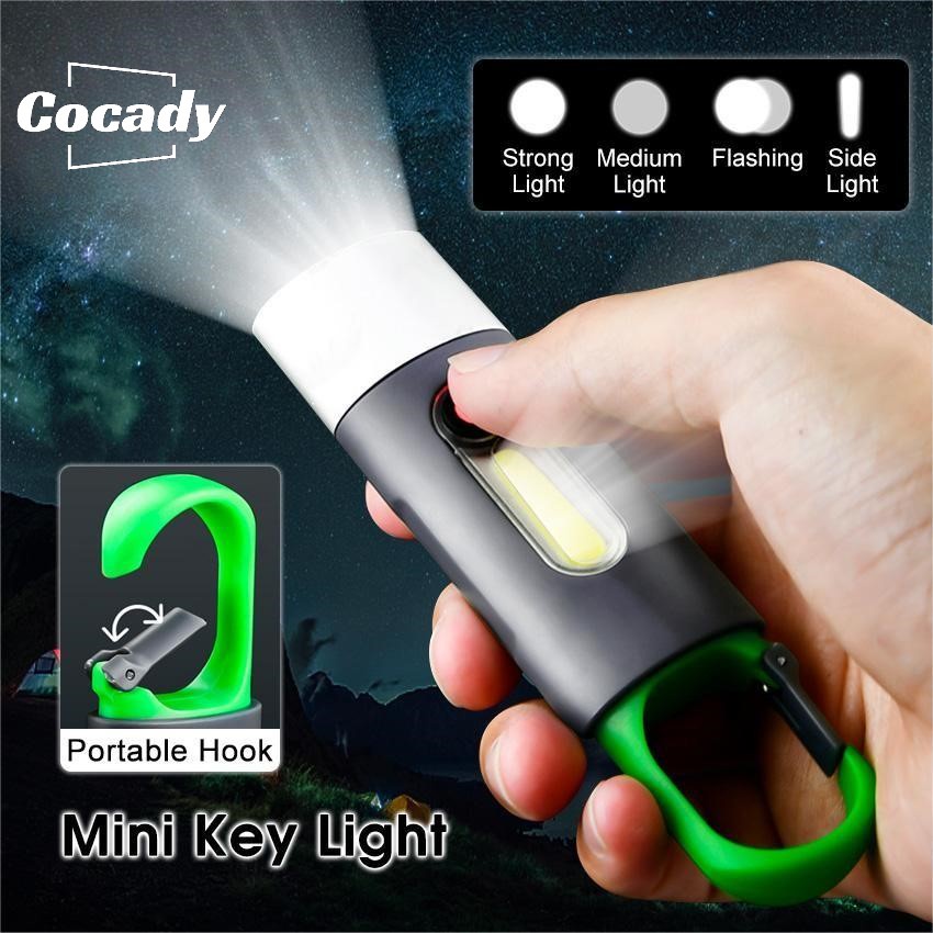 Đèn Pin Mini Đa Năng Chống Thấm Nước Kèm Móc Treo Chìa Khóa Tiện Dụng